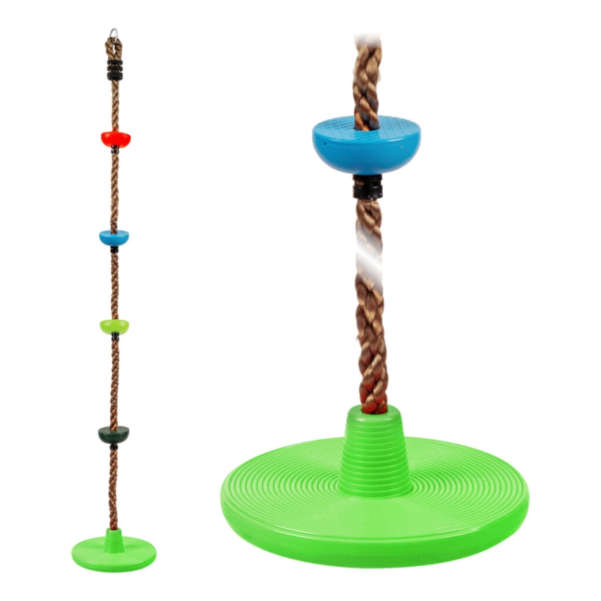 2Kids Toys - Children's climbing rope with discs mix of colors