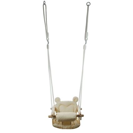 2Kids Toys - Children's textile swing creamy/beech
