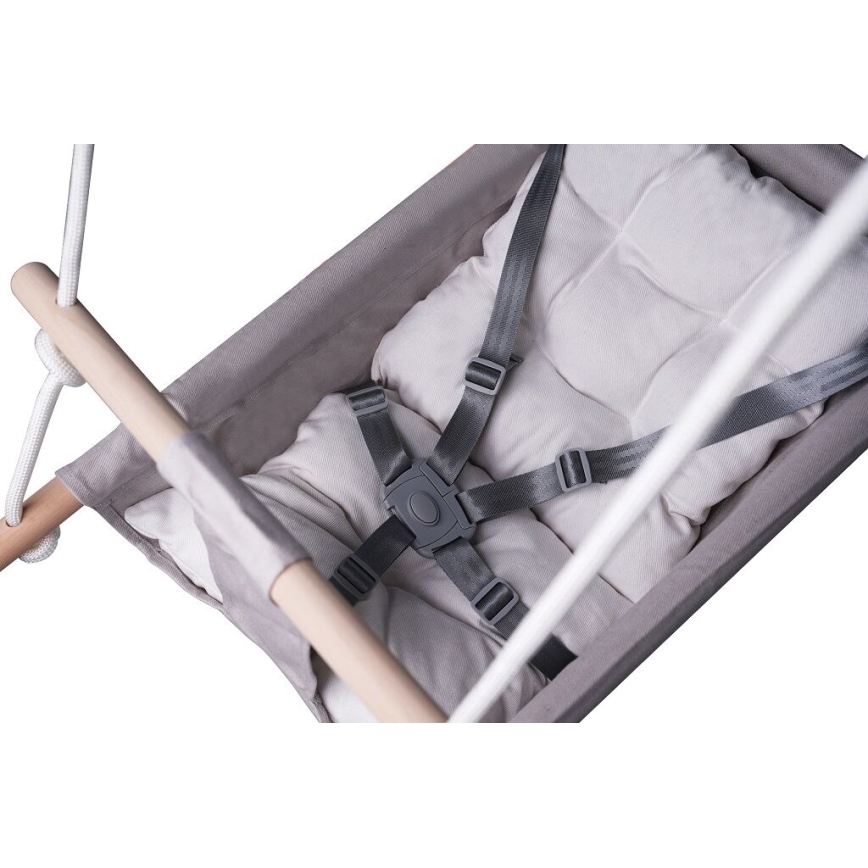 2Kids Toys - Children's textile swing for the smallest ones grey