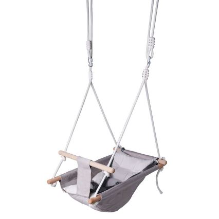 2Kids Toys - Children's textile swing for the smallest ones grey