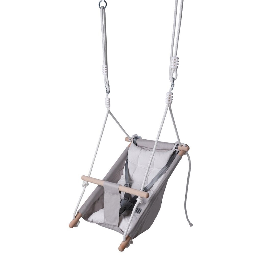 2Kids Toys - Children's textile swing for the smallest ones grey