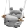 2Kids Toys - Children's textile swing grey/beech