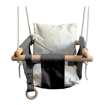 2Kids Toys - Children's textile swing grey/white