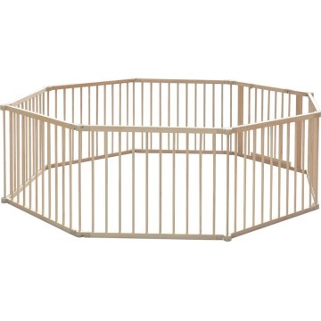 2Kids Toys - Children's Wooden Playpen XXL 210x210 cm Beige