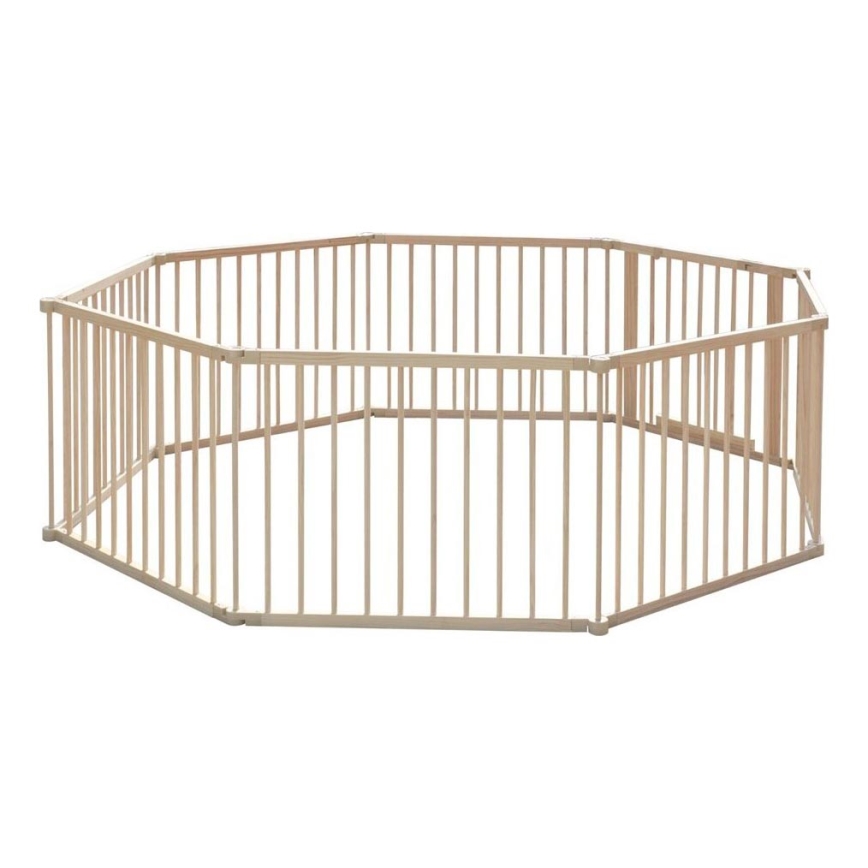 2Kids Toys - Children's Wooden Playpen XXL 210x210 cm Beige