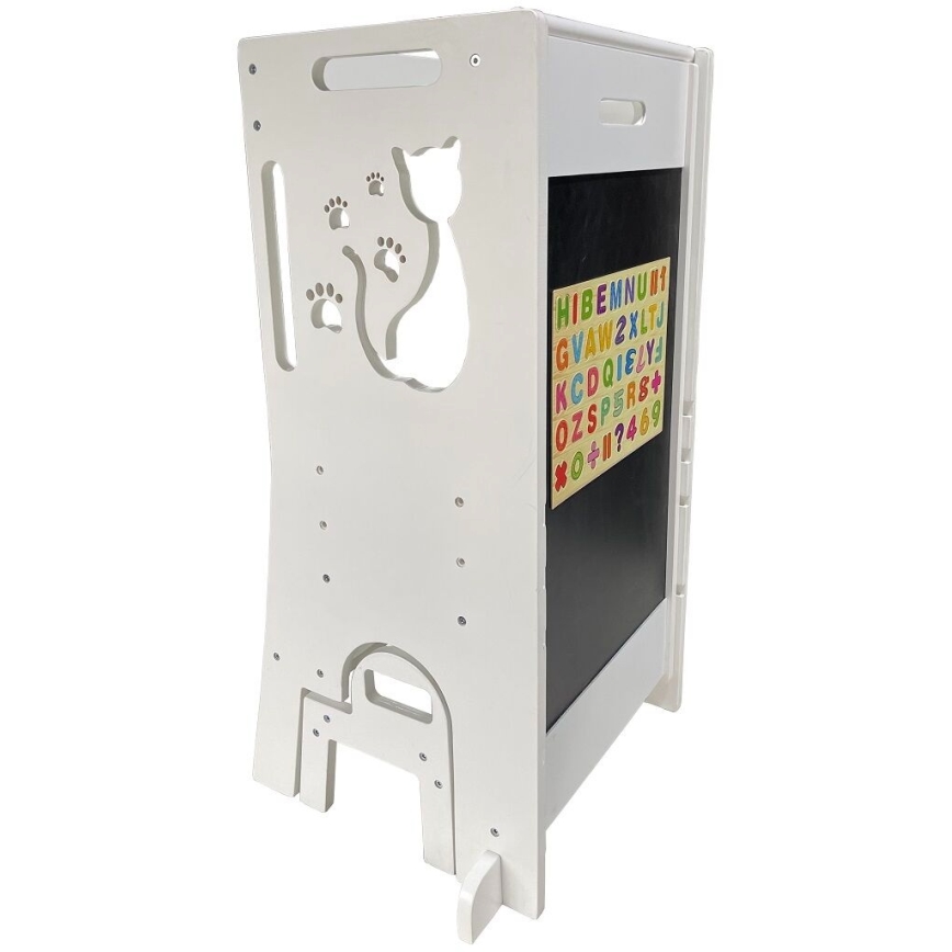 2Kids Toys - Growing learning tower Cat with slide and blackboard