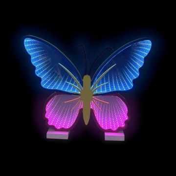2Kids Toys - LED Neon table decoration LED/5W/USB butterfly