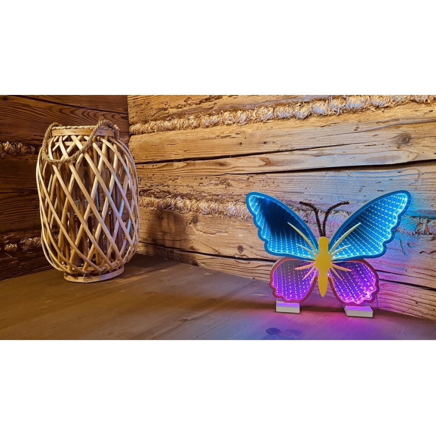 2Kids Toys - LED Neon table decoration LED/5W/USB butterfly