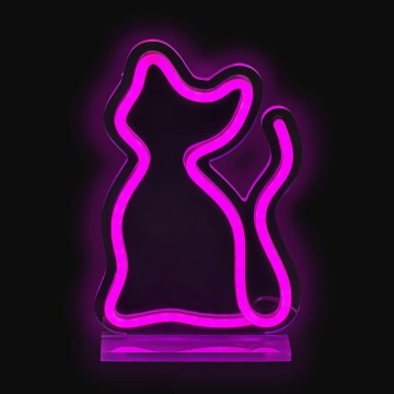2Kids Toys - LED Neon table decoration LED/5W/USB cat