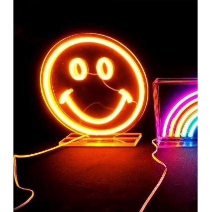 2Kids Toys - LED Neon Tabletop Decoration LED/5W/USB Smiley Face