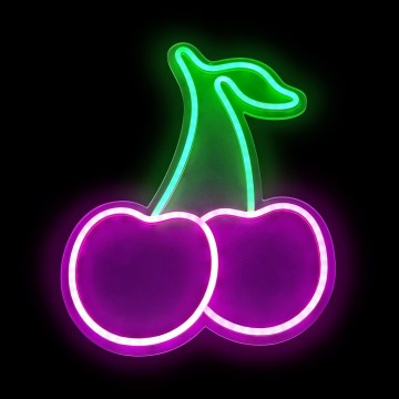 2Kids Toys - LED Neon wall decoration LED/5W/USB cherries