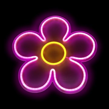 2Kids Toys - LED Neon wall decoration LED/5W/USB flower