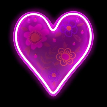 2Kids Toys - LED Neon wall decoration LED/5W/USB heart