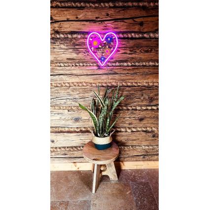 2Kids Toys - LED Neon wall decoration LED/5W/USB heart