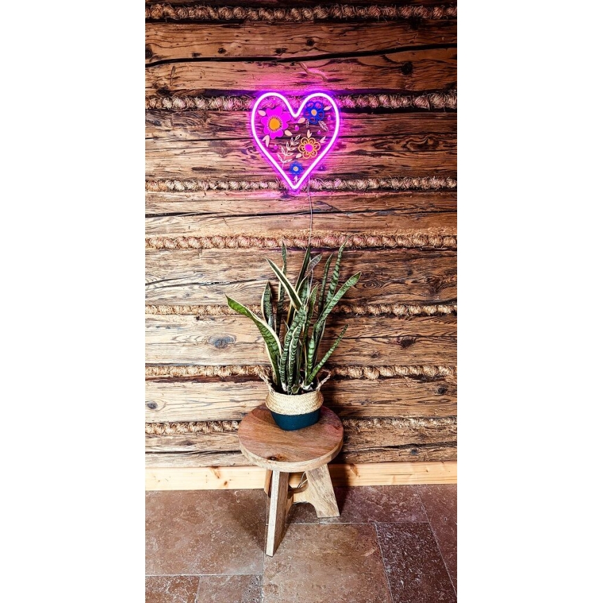 2Kids Toys - LED Neon wall decoration LED/5W/USB heart