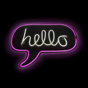 2Kids Toys - LED Neon wall decoration LED/5W/USB hello