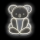 2Kids Toys - LED Neon wall decoration LED/5W/USB koala