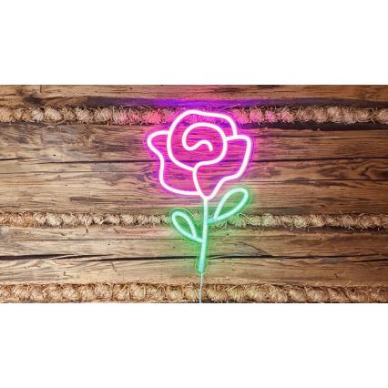 2Kids Toys - LED Neon wall decoration LED/5W/USB rose