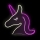 2Kids Toys - LED Neon wall decoration LED/5W/USB unicorn