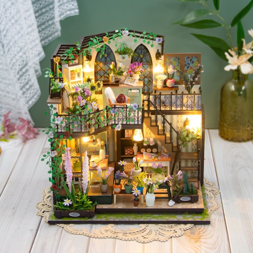 2Kids Toys - Miniature house Darcy's flower house 2xAAA