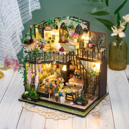 2Kids Toys - Miniature house Darcy's flower house 2xAAA