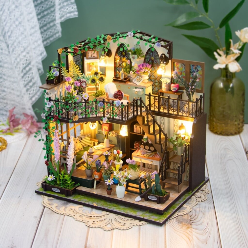 2Kids Toys - Miniature house Darcy's flower house 2xAAA