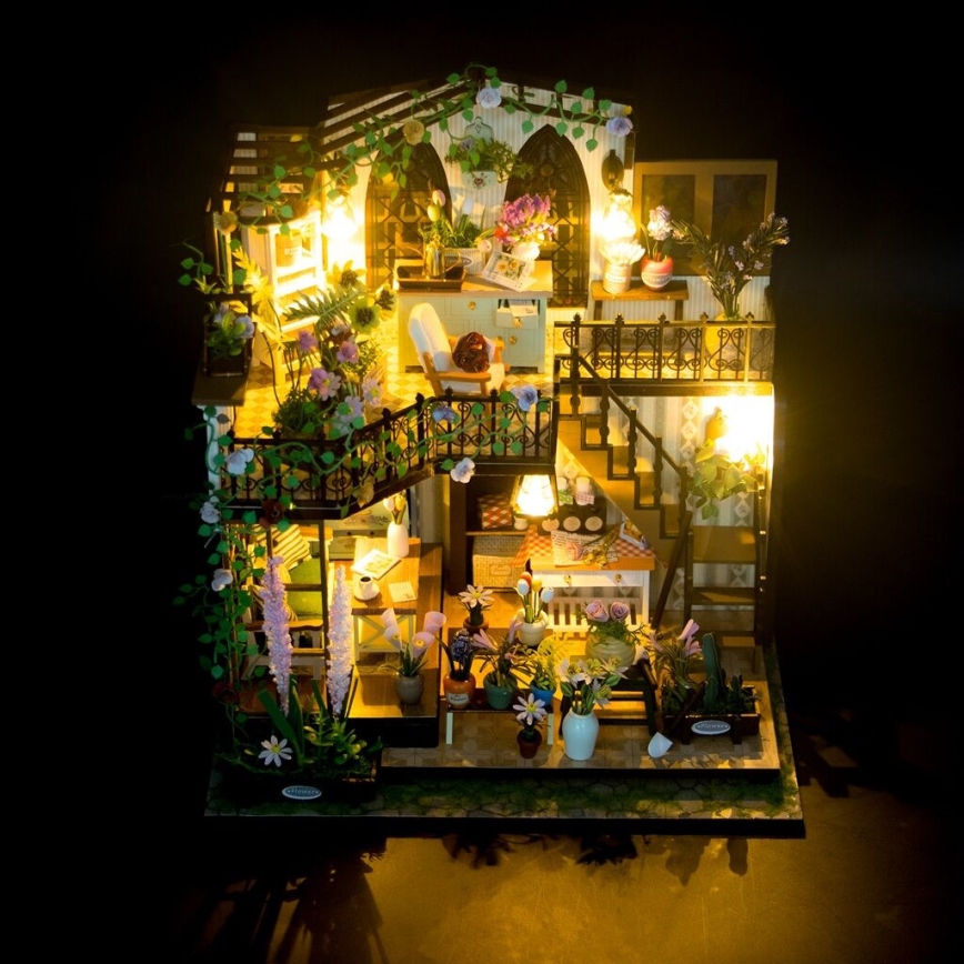 2Kids Toys - Miniature house Darcy's flower house 2xAAA