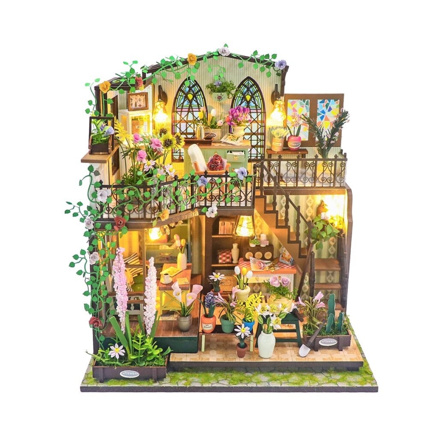 2Kids Toys - Miniature house Darcy's flower house 2xAAA