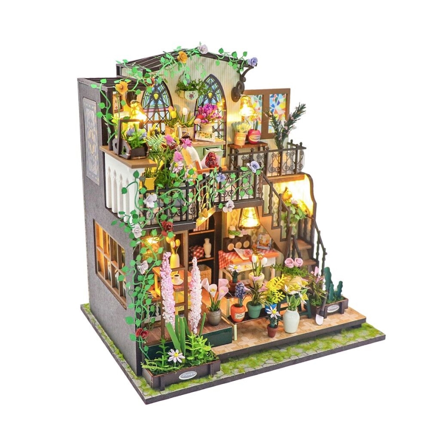 2Kids Toys - Miniature house Darcy's flower house 2xAAA