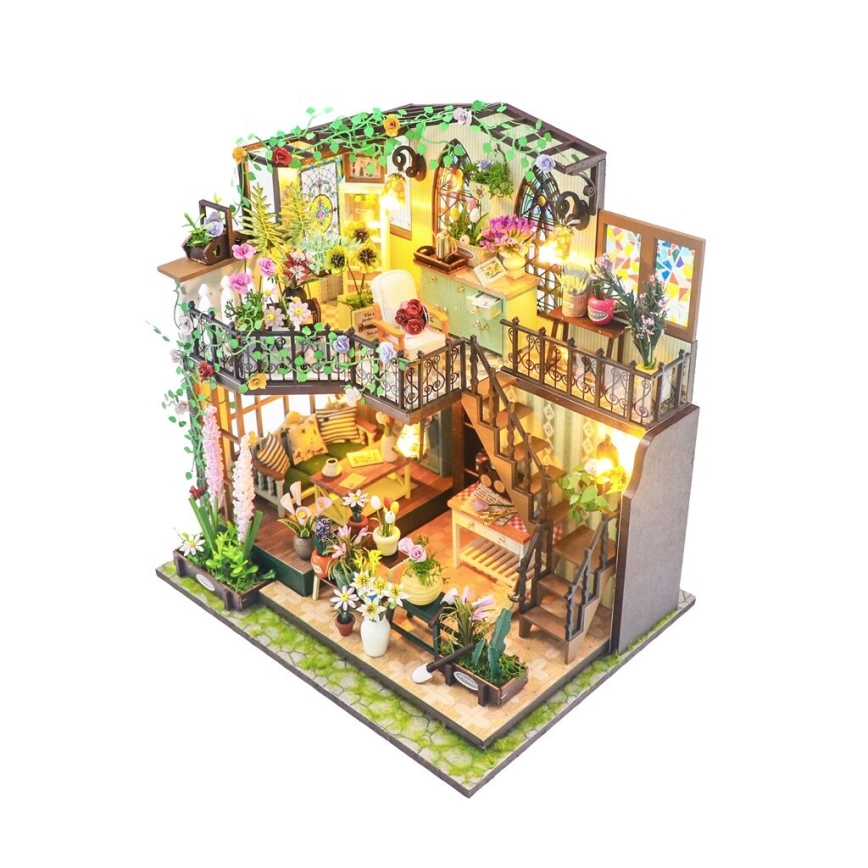 2Kids Toys - Miniature house Darcy's flower house 2xAAA