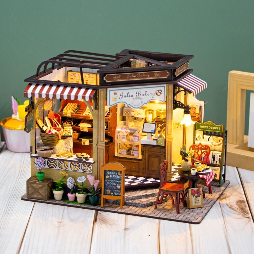 2Kids Toys - Miniature house Julia's bakery 2xAAA
