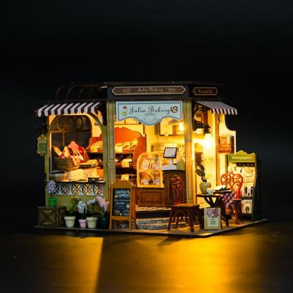 2Kids Toys - Miniature house Julia's bakery 2xAAA