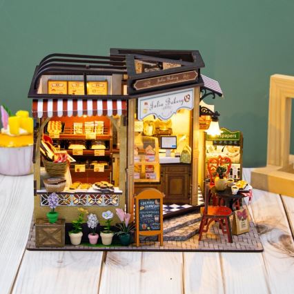 2Kids Toys - Miniature house Julia's bakery 2xAAA