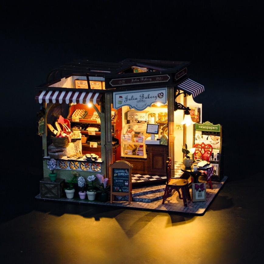 2Kids Toys - Miniature house Julia's bakery 2xAAA
