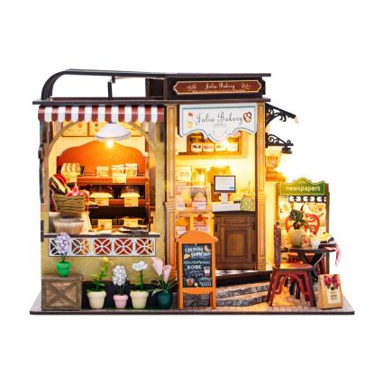 2Kids Toys - Miniature house Julia's bakery 2xAAA