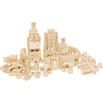 2Kids Toys - Natural Wooden Building Blocks, 220 pcs