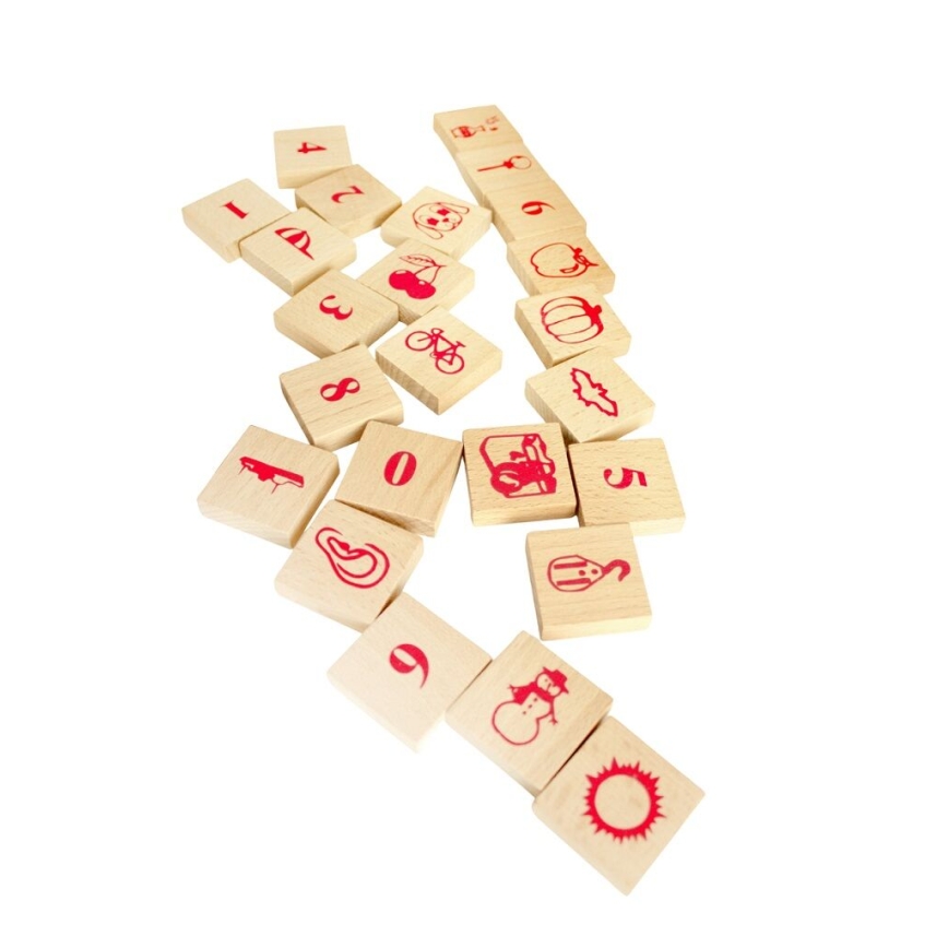 2Kids Toys - Natural Wooden Building Blocks, 220 pcs