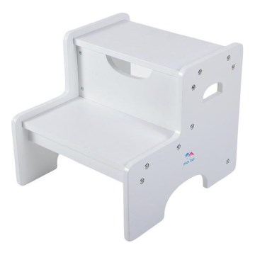 2Kids Toys - White Wooden Step Stool