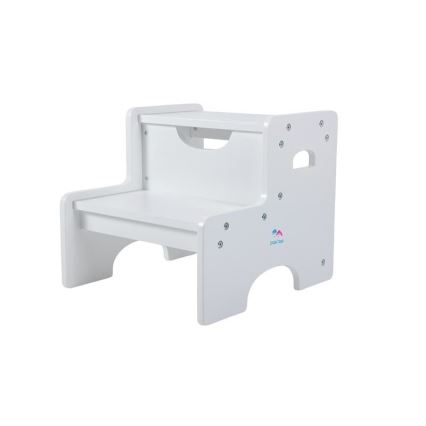 2Kids Toys - White Wooden Step Stool
