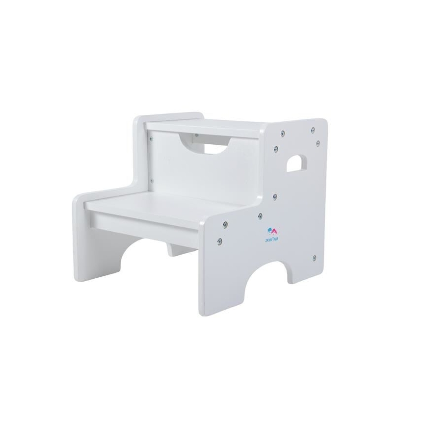2Kids Toys - White Wooden Step Stool