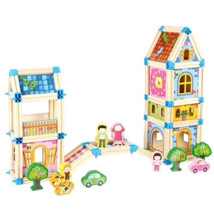 2Kids Toys - Wooden Castle Building Set