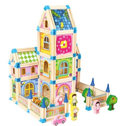 2Kids Toys - Wooden Castle Building Set