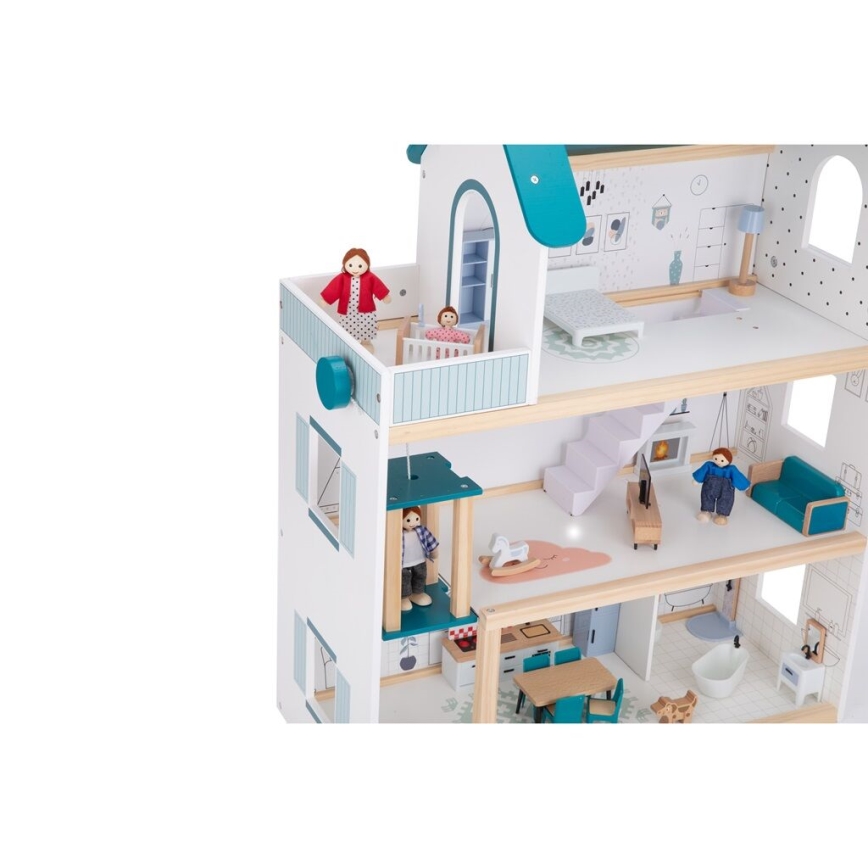 2Kids Toys - Wooden dollhouse Barbora