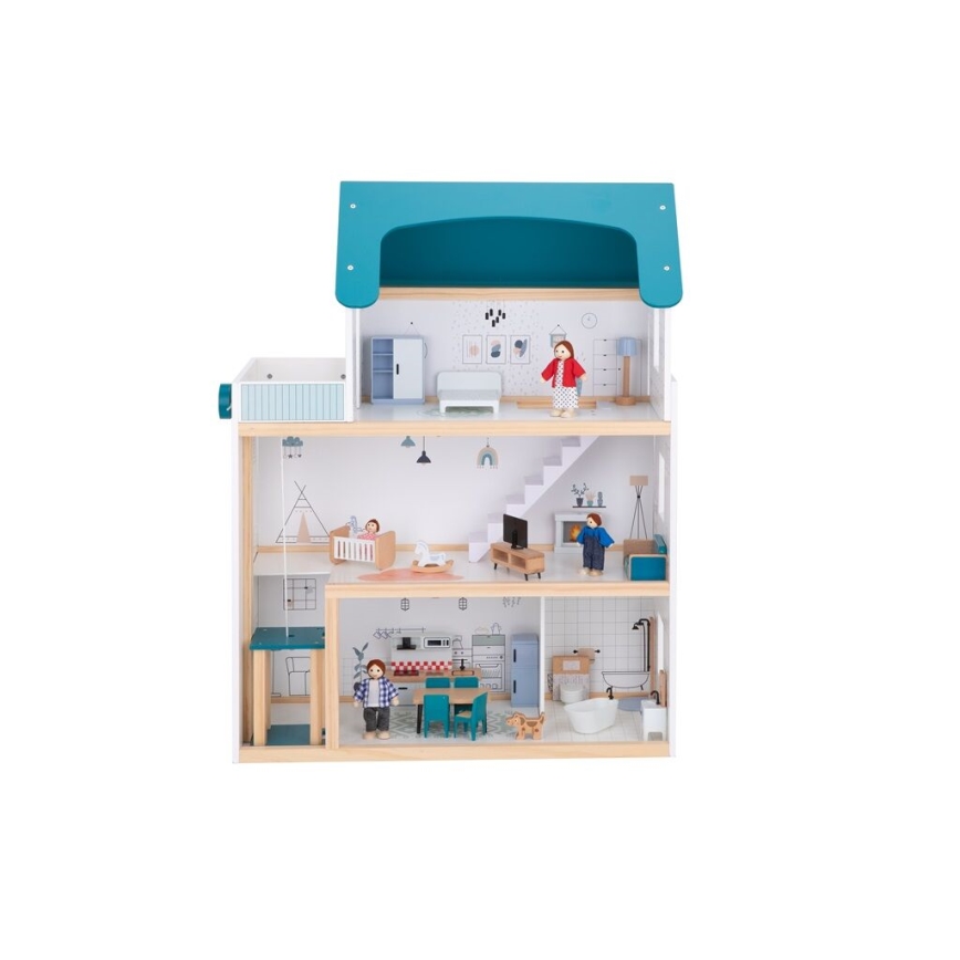 2Kids Toys - Wooden dollhouse Barbora