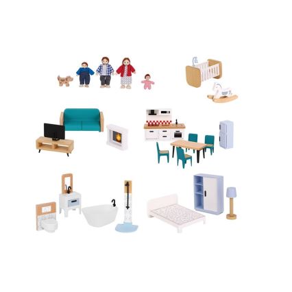 2Kids Toys - Wooden dollhouse Barbora