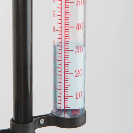 3-in-1 Garden Weather Station, 145 cm, Black