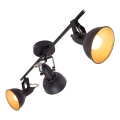 3-Light Spotlight, E14 Sockets, 40W per Bulb, 230V — Black