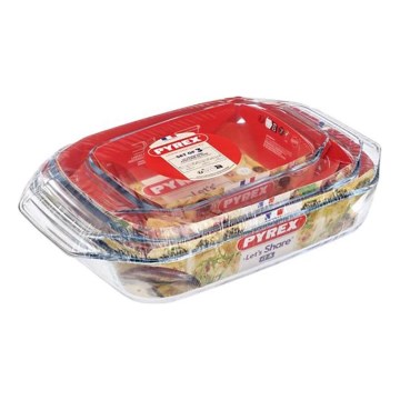 3-piece PYREX baking dish set — 1.4 L, 3 L and 4 L