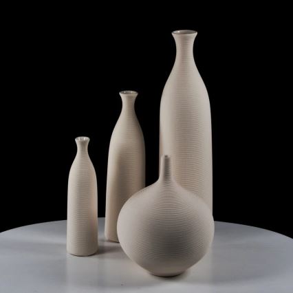 33 cm White Ceramic Vase