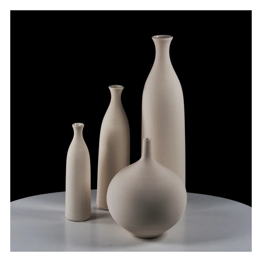 33 cm White Ceramic Vase